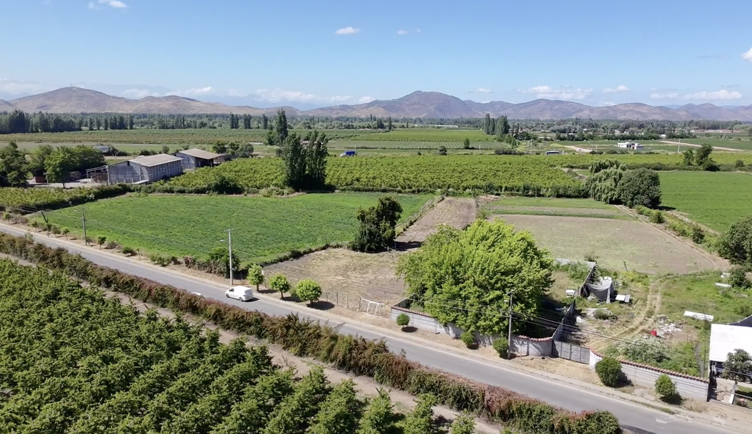 Vista aérea de la parcela en Donihue
