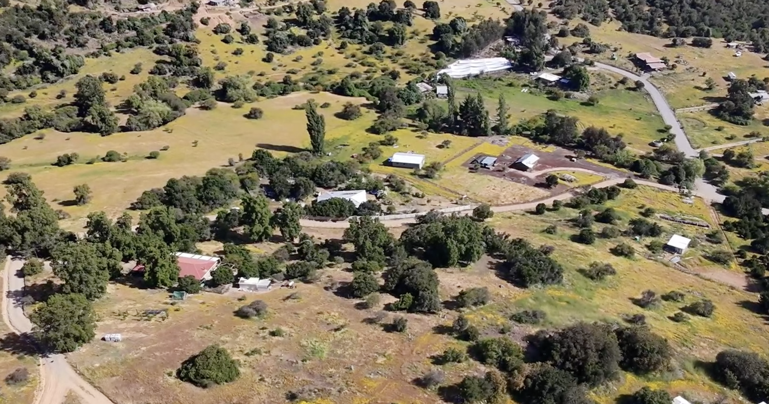 Vista aérea de la parcela en Teno